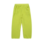 Lime streetwear joggers styled with oversized hoodie and sneakers
