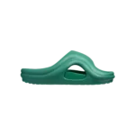 Cushioned contoured sole of SKYLRK Beach Slide Forest showing arch support and grip texture