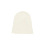 SKYLRK Knit Beanie Angel Light Beige — front view of soft knit winter hat on neutral background