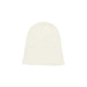 SKYLRK Knit Beanie Angel Light Beige — front view of soft knit winter hat on neutral background