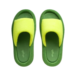 SKYLRK Rest Slide Tennis cushioned recovery slides front view in sport-minimalist design