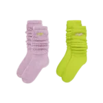 Slouch Sock 2-Pack in white — soft streetwear socks for casual everyday wear