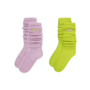 Slouch Sock 2-Pack in white — soft streetwear socks for casual everyday wear